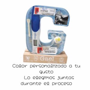 Natalicio inicial XXL con base de madrea