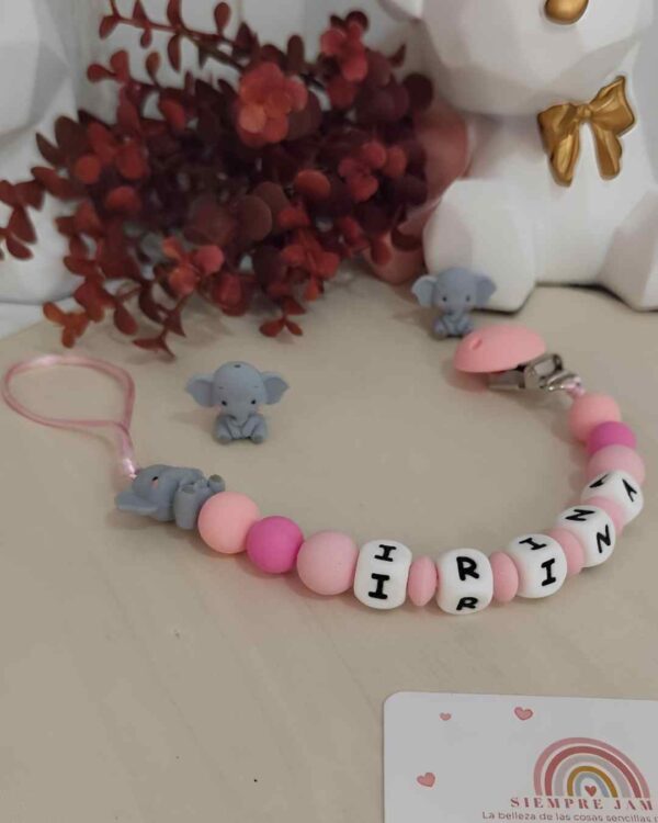 Chupetero Trompita de Amor Rosa