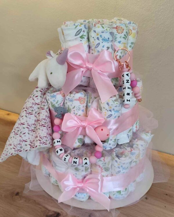 Pastel La Torre Rosa Con Mimos - Imagen 3