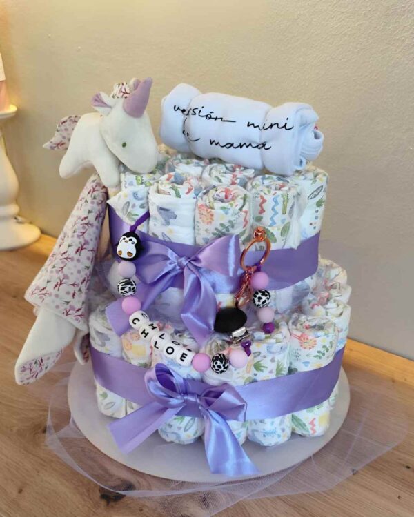 Pastel La Torre Lila claro  Mini Unicornio Deluxe - Imagen 2