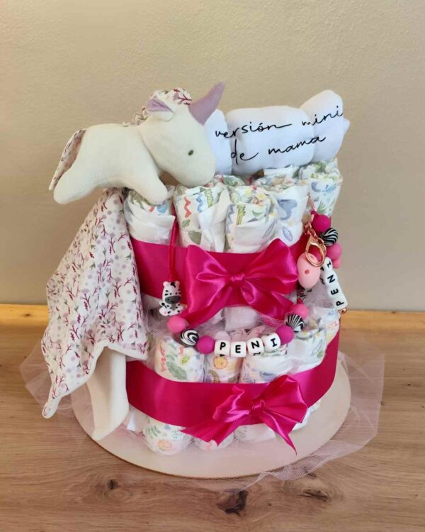 Pastel La Torre Fucsia Mini Unicornio Deluxe - Imagen 4
