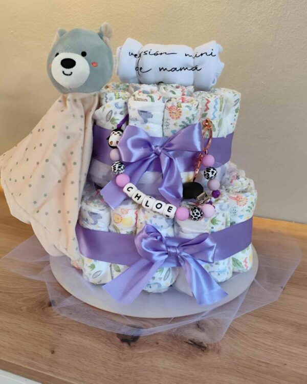 Pastel La Torre lila claro Mini Oso Deluxe - Imagen 2