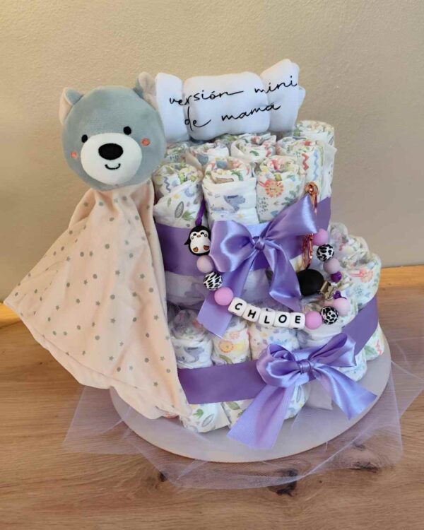 Pastel La Torre lila claro Mini Oso Deluxe - Imagen 3