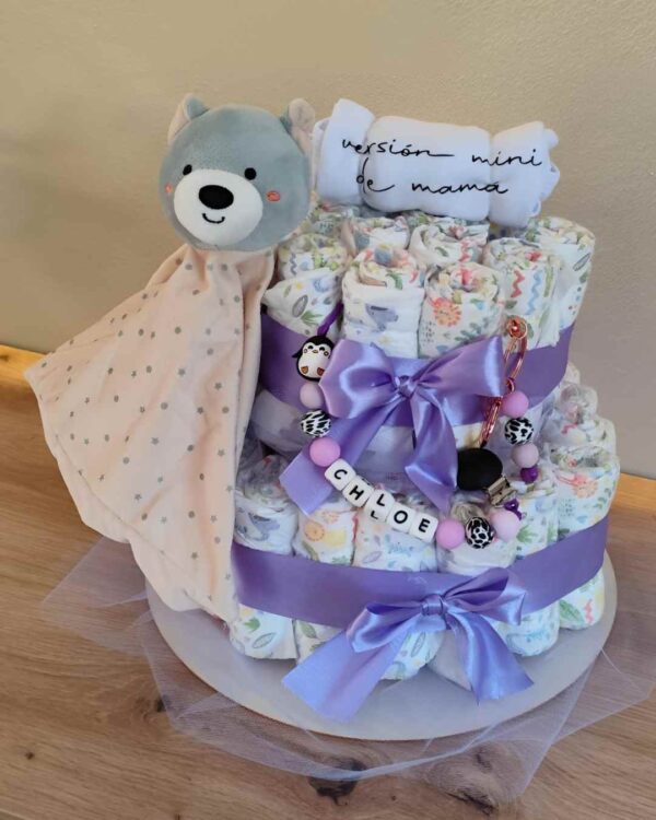 Pastel La Torre lila claro Mini Oso Deluxe - Imagen 4
