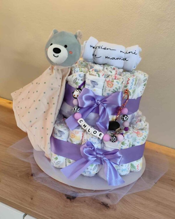 Pastel La Torre lila claro Mini Oso Deluxe