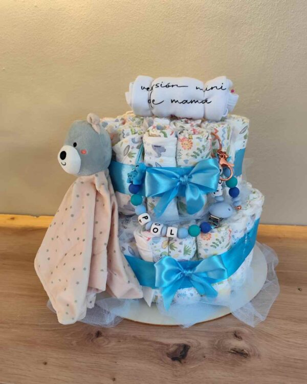 Pastel La Torre Azul Celeste Mini oso Deluxe - Imagen 3