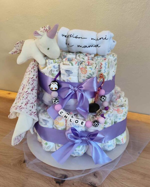 Pastel La Torre Lila claro  Mini Unicornio Deluxe - Imagen 3