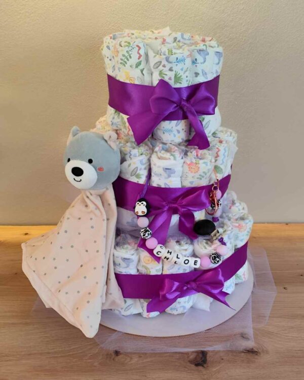 Pastel La Torre lila  Deluxe osito - Imagen 2
