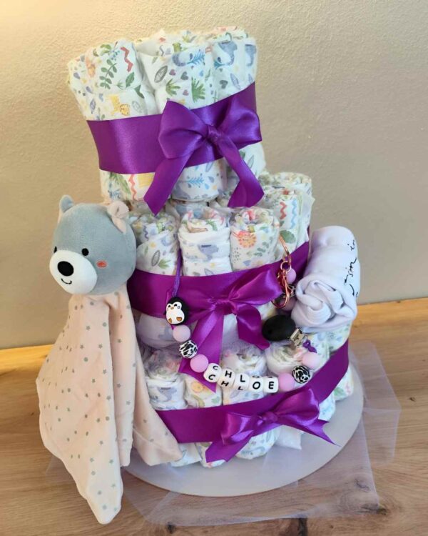 Pastel La Torre lila  Deluxe osito - Imagen 3