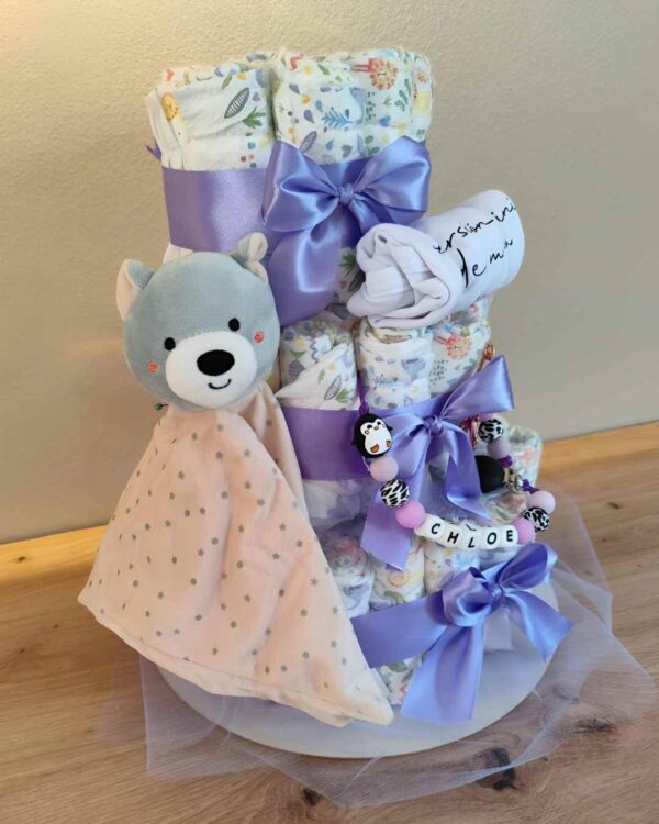 Pastel La Torre lila claro Deluxe osito - Imagen 9