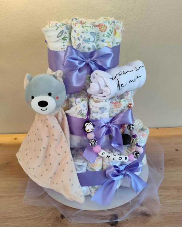Pastel La Torre lila claro Deluxe osito - Imagen 7