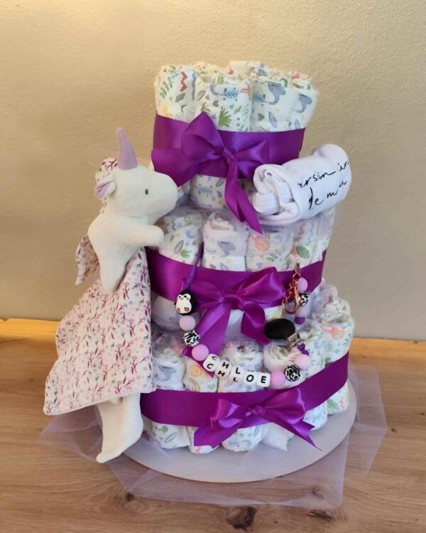 Pastel La Torre lila  Deluxe Unicornio - Imagen 2