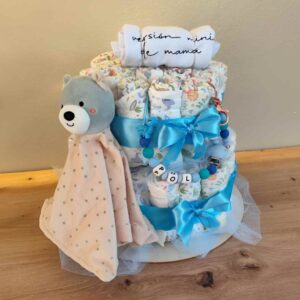 Pastel La Torre Azul Celeste Mini oso Deluxe