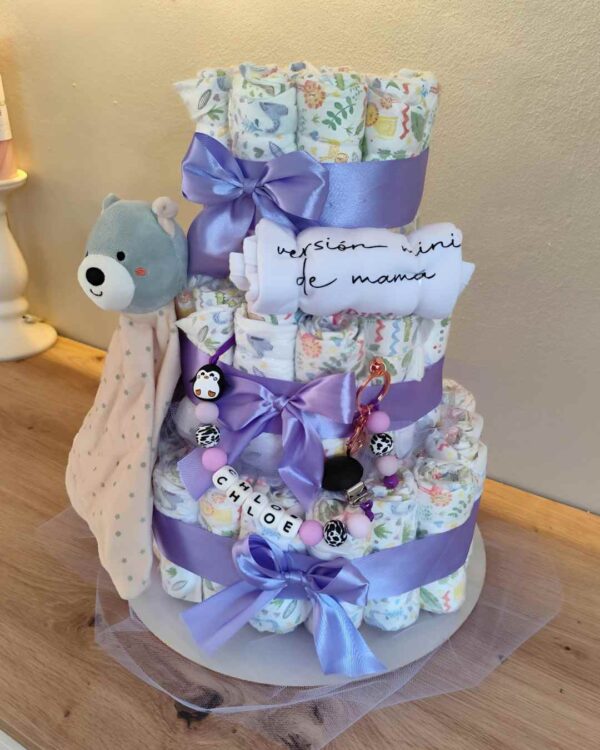 Pastel La Torre lila claro Deluxe osito - Imagen 3