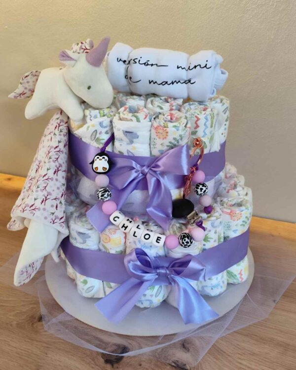 Pastel La Torre Lila claro  Mini Unicornio Deluxe - Imagen 5