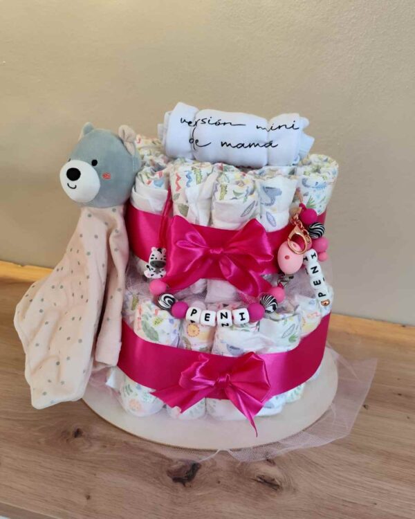 Pastel La Torre Fucsia Mini oso Deluxe
