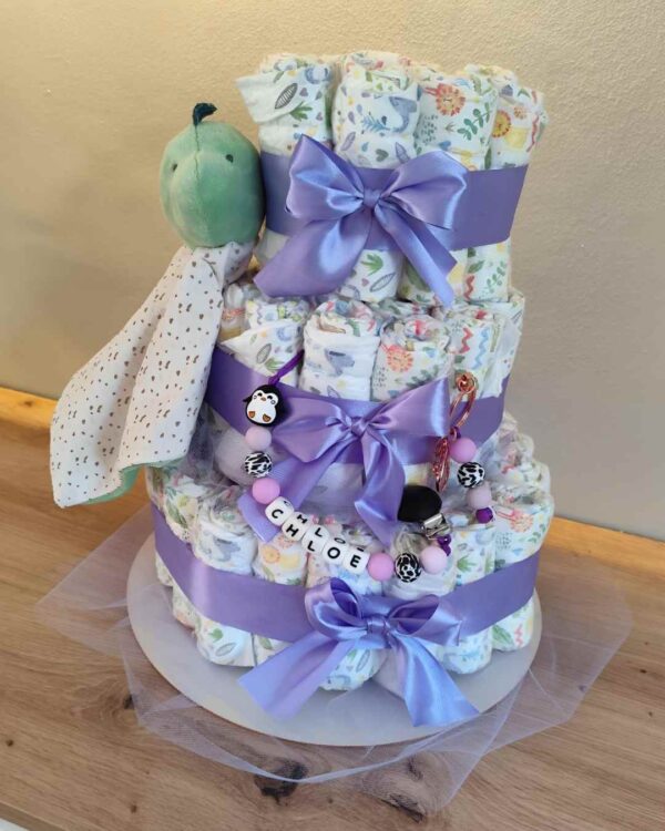 Pastel La Torre Lila claro Con Mimos - Imagen 9