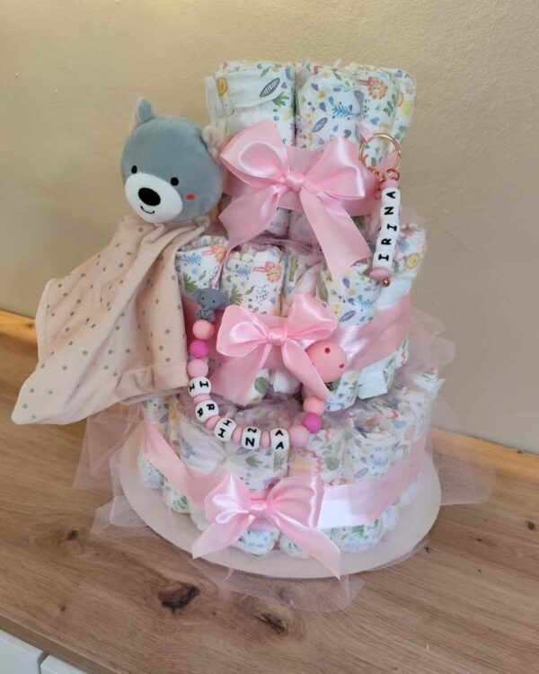 Pastel La Torre Rosa Con Mimos - Imagen 2