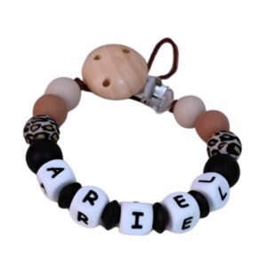 chupetero leopardo marrón